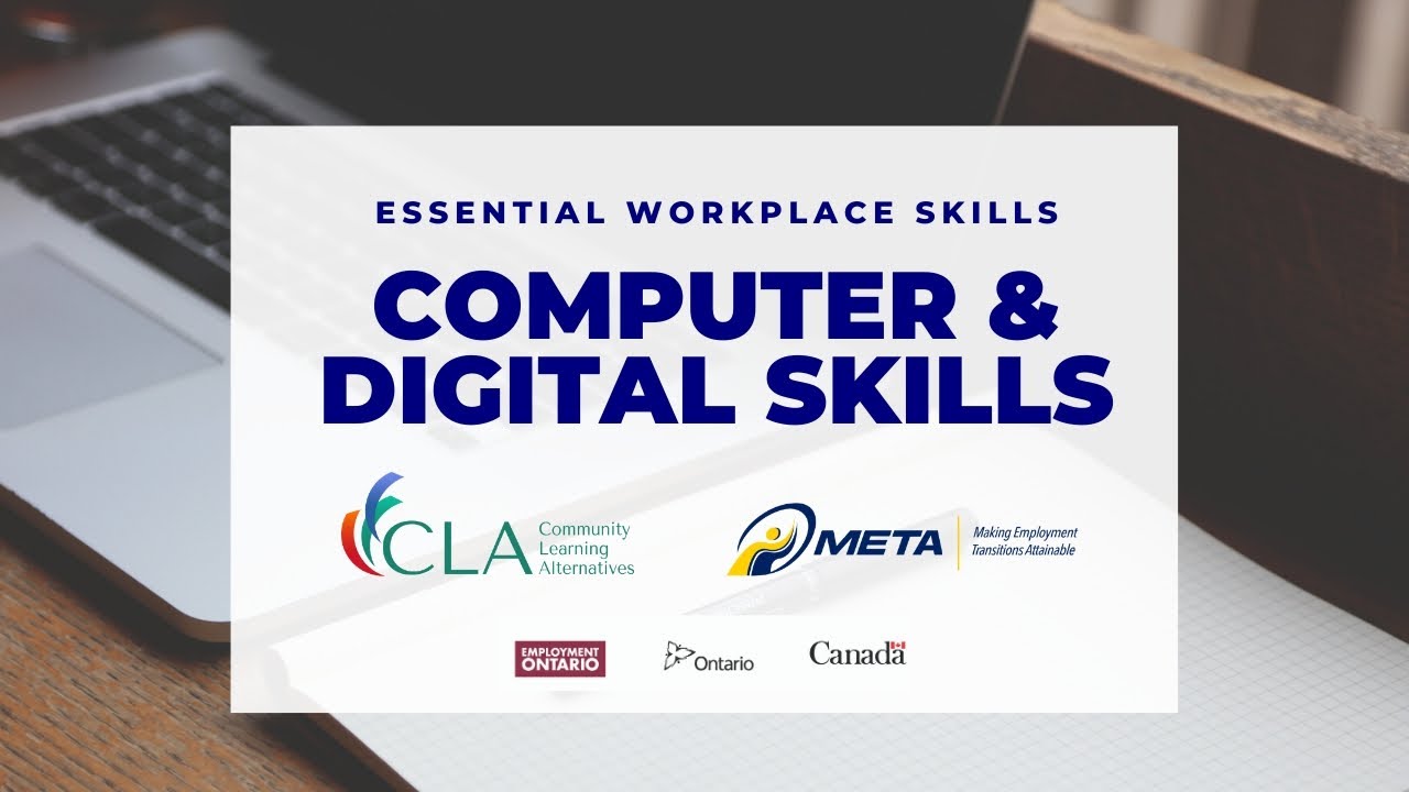 Computer & Digital Skills Video   CLA | Community Learning  Alternatives & META Employment Services