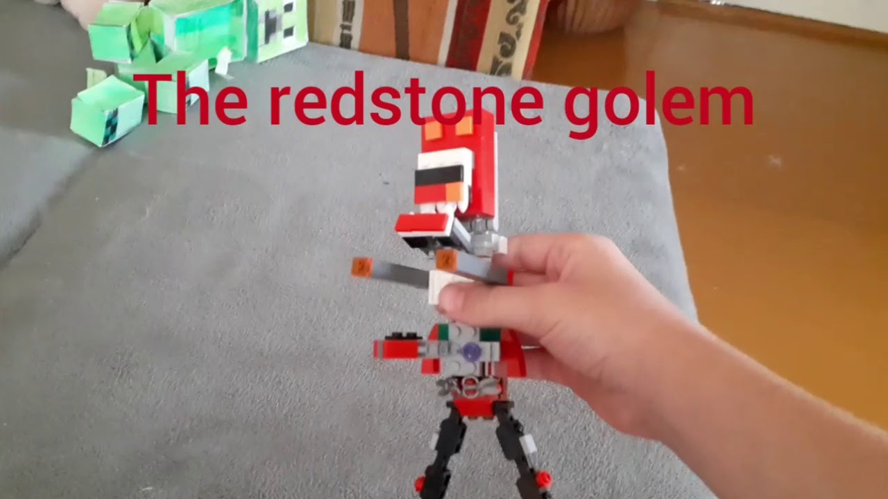 Lego Minecraft The Redstone Golem Guard Youtube Lego Minecraft The Redstone Golem Guard Youtube