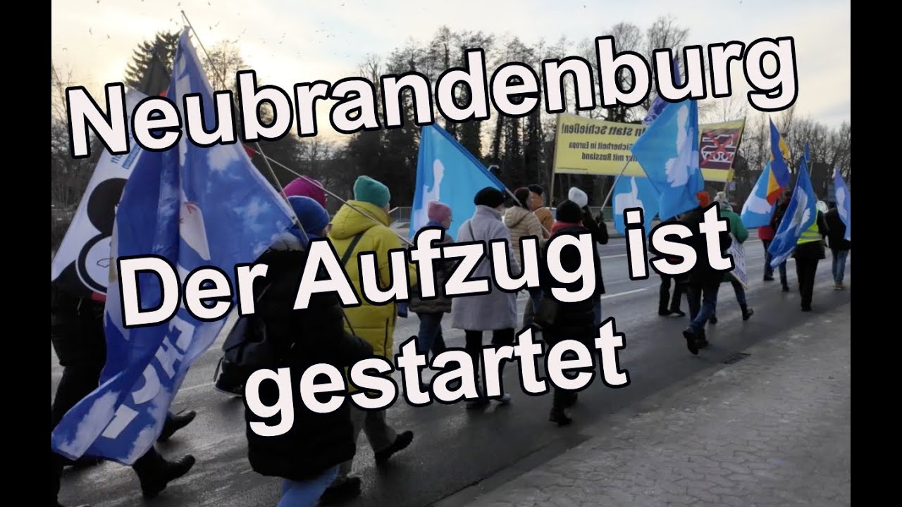 Neubrandenburg - der Aufzug startet 03-01-2026