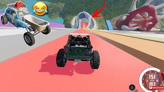 DESCENDO AS MEGA RAMPAS INSANAS-1😱, Simulador de carros, testes e destruição, BeamNG drive, jogo de screenshot 3