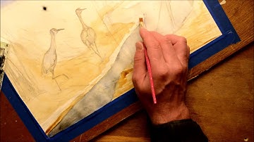 watercolor painting complementary color schemes 2