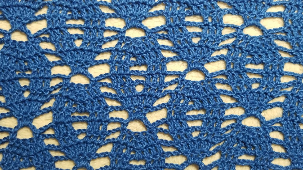 DIY CROCHET PONTO FANTASIA DE 4 CARREIRAS INTERCALADOS