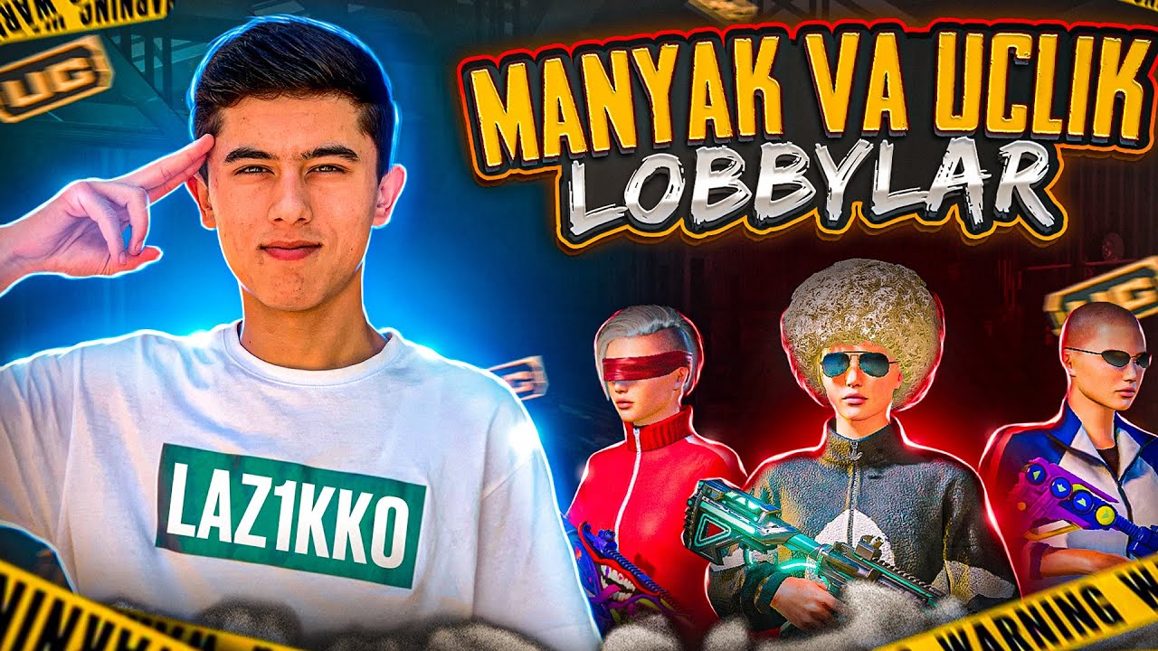 Vaxshiyona WOW & Manyak va UC Lobbylar🔥 Laz1kko ️UZB Pubg Mobile strim ...