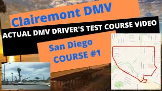 Clairemont CA DMV *ACTUAL DRIVER'S TEST ROUTE* - Behind The Wheel Training Adult Online Education