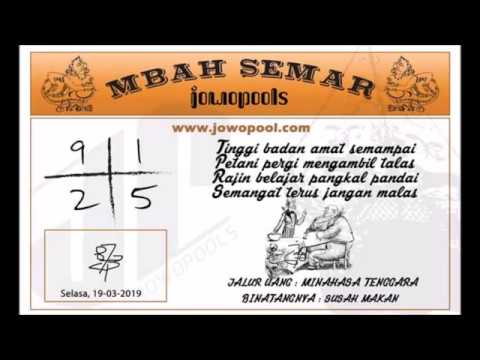 Prediksi Jowo Pools Selasa 19 Maret 2019 Youtube