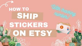 How to ship letters, stickers or decals with tracking number on ETSY , just paying 63cents!!