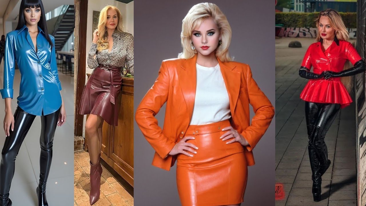 New collection latex dress fashion leather outfits #latest #fashion #new #style #leather #trending 