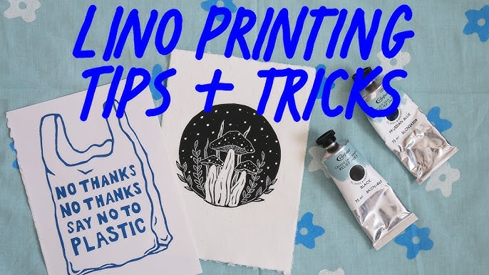 Lino Printing onto Fabric – Which Inks and Rollers to Use