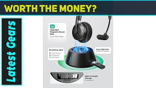 Wireless Headset with Mic for Work AI ENC Noise Cancelling for Calls – Best Clear Office Headset