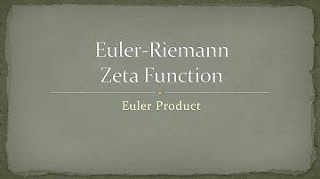 Zeta Function - Part 3 - Euler Product (easy)