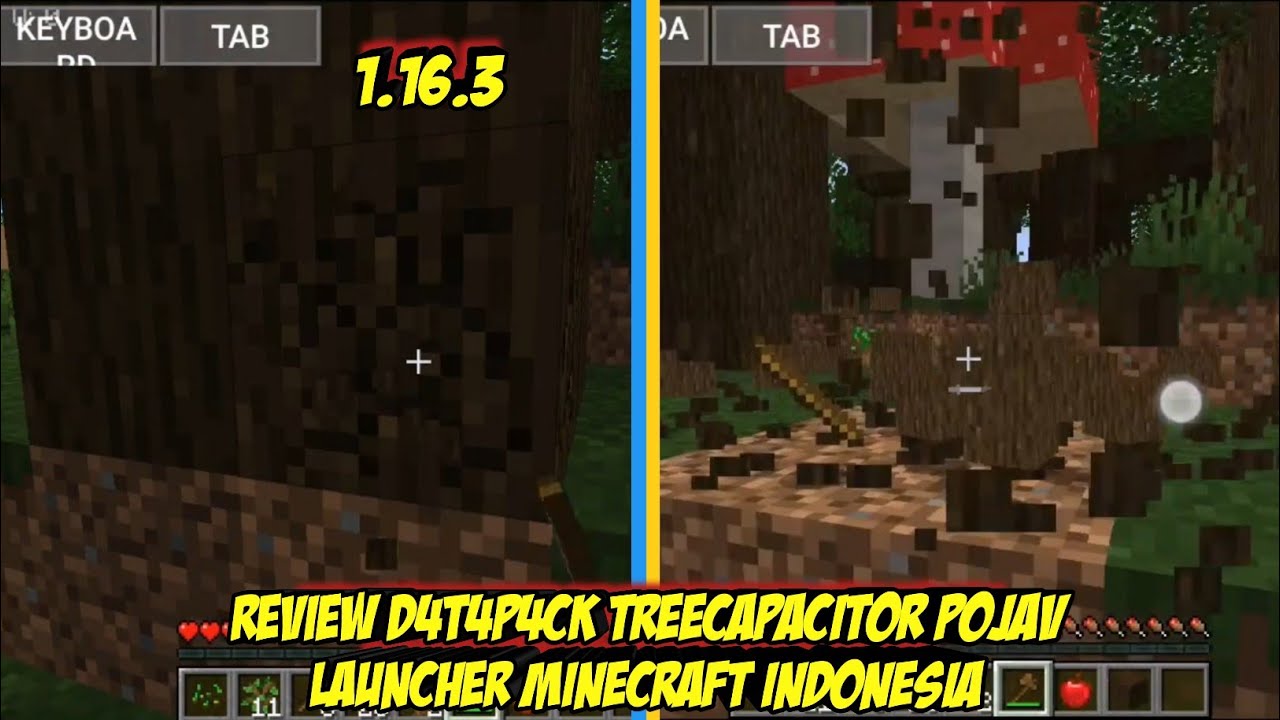 Treecapacitor Review Datapack TreeCapacitor Pojav Launcher Minecraft indonesia - YouTube