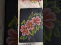 Painting easy florals using easy strokes..🌷#flowers #onestrokeflowers #acrylicpainting #easytutorial