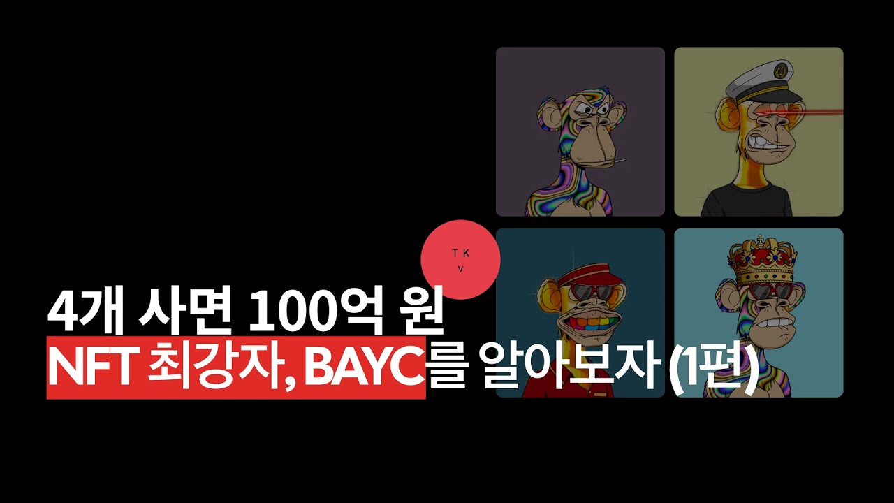 이 NFT 인기의 비결 1편 (BAYC 소개 포함)