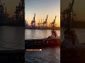 We LOVE our office view @ Kontor Records 😍#sunset #goldenhour #view #harbour #hamburg