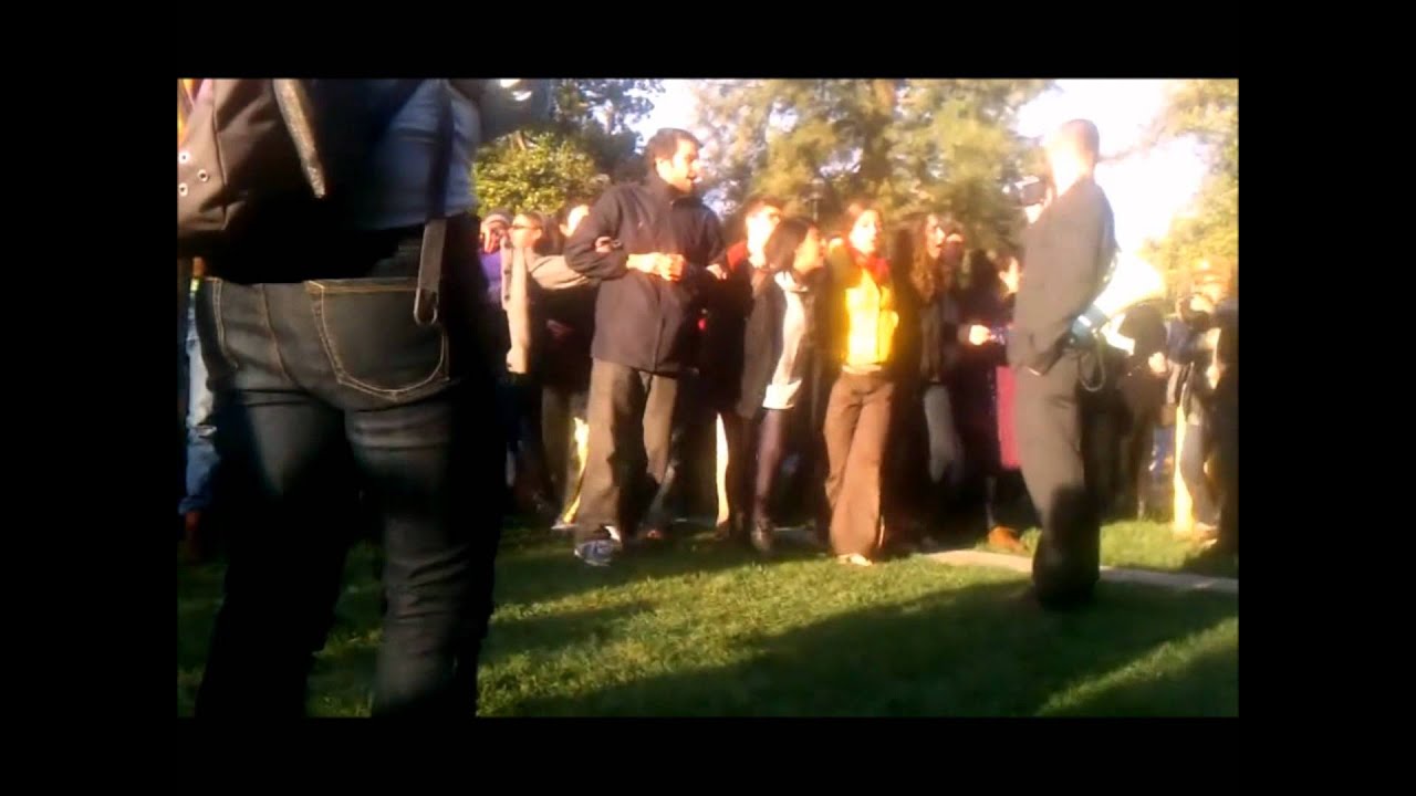 Occupy Protesters Blockade UC Davis Police