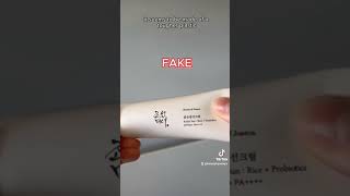 real vs fake skincare product part 3 beauty of joseon sunscreen