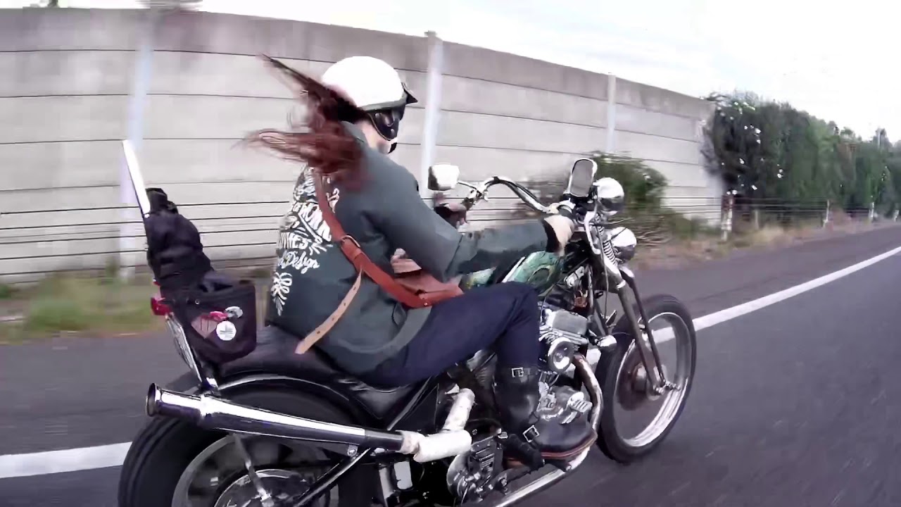 ハーレー女子 バイク女子 Harley Davidson Chopper Girls Biker ハーレー Youtube