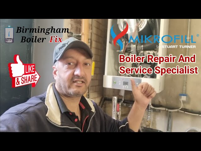 Commercial repair Birmingham UK diagnosis and fix gas heating Engineer Microfill ethos boiler