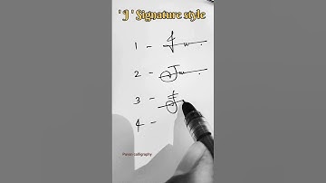 How to write J signature style in cursive calligraphy #sign #trending #cursive #calligraphy
