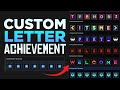 STEAM CUSTOM LETTER ACHIEVEMENT SHOWCASE TUTORIAL | UPDATED 2023