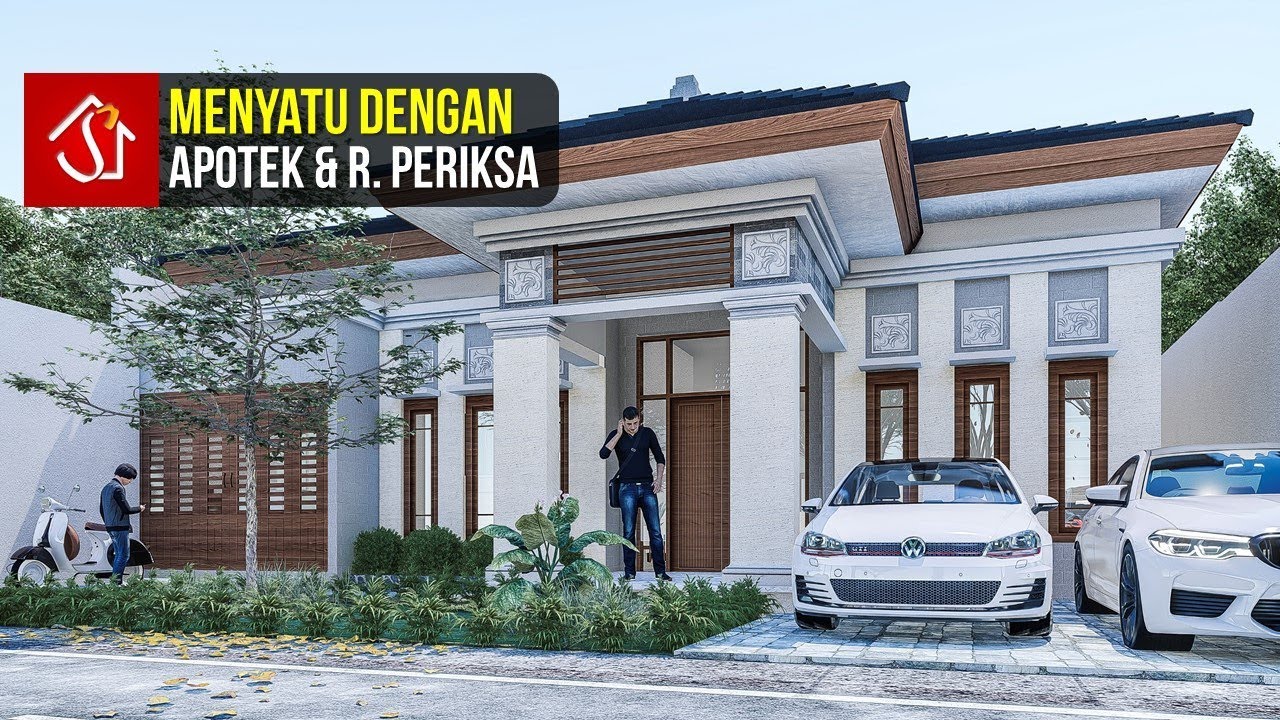 Desain Rumah Sederhana Bersahaja 1 Latai 4 Kamar Di Lahan 15x20 M