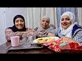 تحدي المحشي مع لمه العيله عند امي