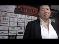 前田日明より2017年12月10日「THE OUTSIDER 大田区総合体育館大田区総合体育館スペシャル」ご来場者に向けたメッセージ