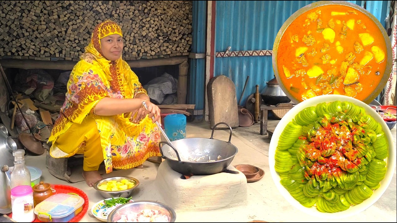 আজকে রান্না কাঁচা টমেটো ভাজিটা অনেক মজাদার আর মুরগির মাংসের কষা অসাধারণ ছিল