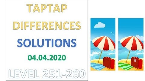 TapTap Differences Answers Level 251-260 Solutions