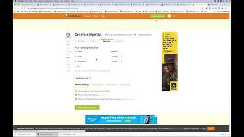 How to create a sign up using Signup Genius