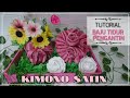 tutorial menghias hantaran baju tidur kimono satin model bunga