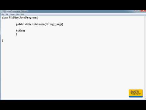 Java Sinhala Tutorial 02 - 1st Java Program
