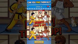 The ultimate martial arts spot the difference test 🥋 #brainpower #puzzle #shorts