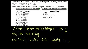 8.3 Part 2/4: Calculate One-Sample Proportion Confidence Interval on TI84 | Elementary Statistics