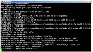 Raspberry Pi Enabling full read support for NTFS YouTube