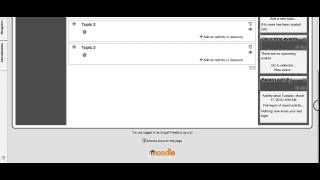 Moodle - Add more sections and rename sections