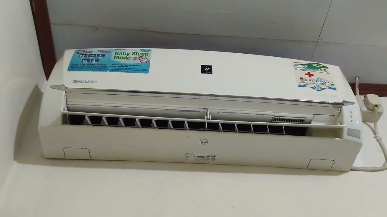 REVIEW AC SHARP AH-AP5SHL ION PLASMACLUSTER LOW WATTAGE DIRUMAH LAMA!