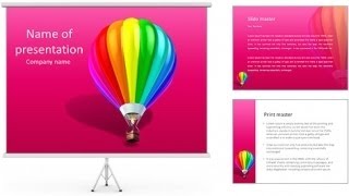 Colorful air balloon 3d illustration isolated over white screenshot 4