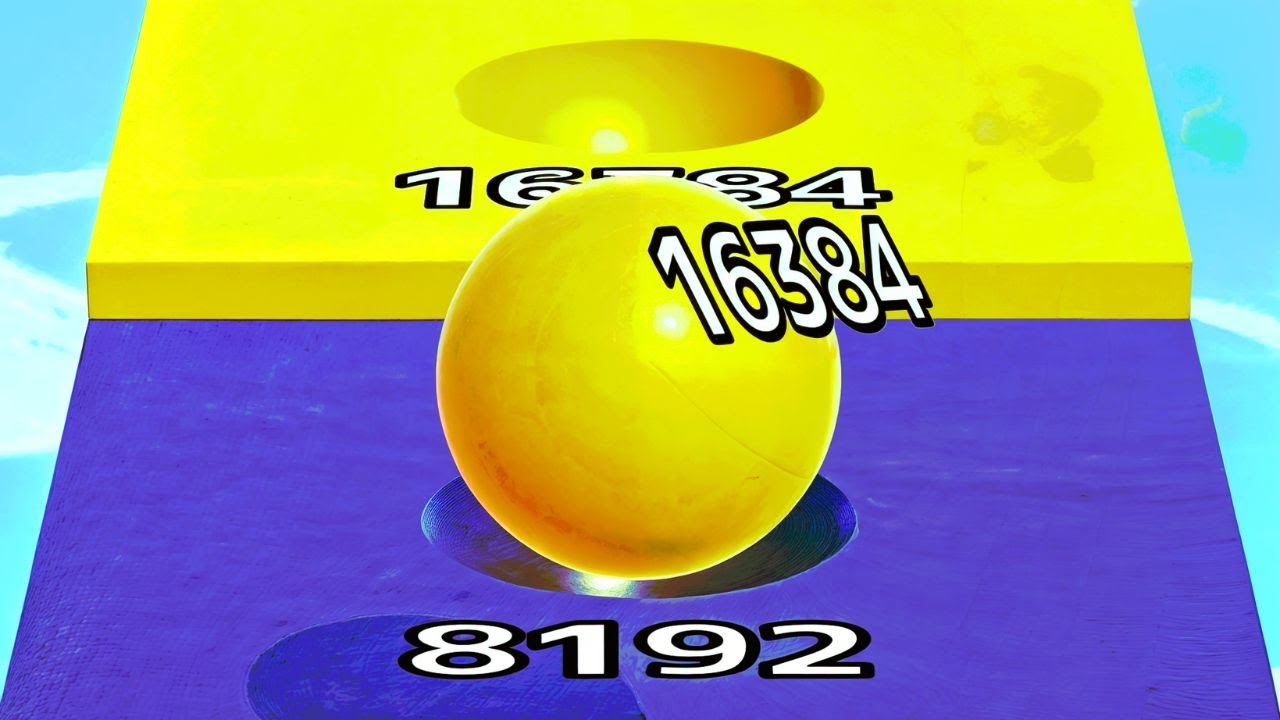 Ball Run Infinity Number Up To (128M, 256M, 512M, 1024M) ! All Levels ...