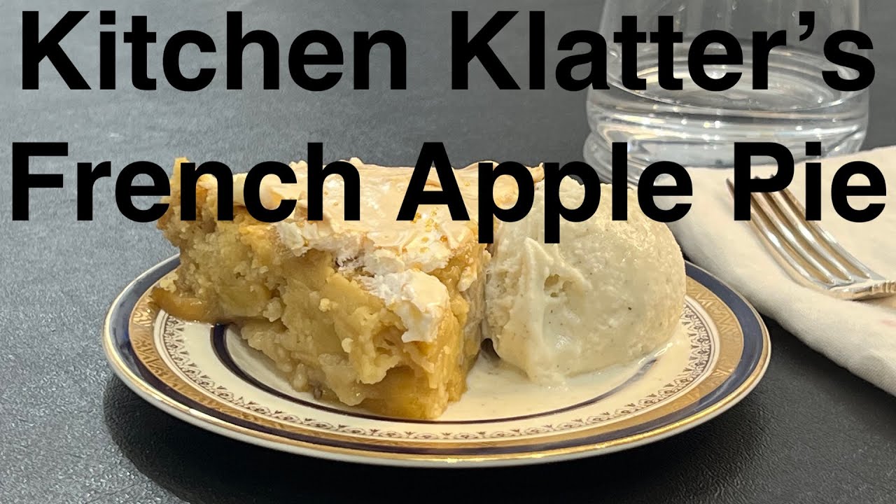 A Mid Century Modern Dessert - Kitchen Klatter's French Apple Pie -  Super Simple, Very Tasty