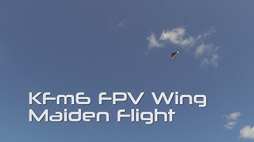 KFm6 FPV Wing Maiden Flight | GoPro Hero 3 Black | FrSky L9R | ImmersionRC