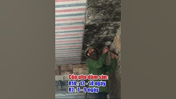 Thời gian tháo cốp pha sau khi thi công #short