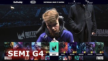 Fnatic vs Origen - Game 4 | Semi Finals S9 LEC Spring 2019 | FNC vs OG G4