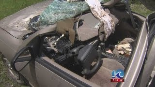 Stephanie Harris reports on a woman's close call