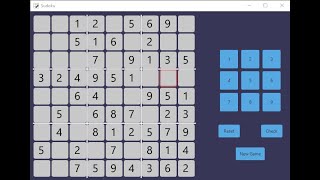 Sudoku Game using JavaFX