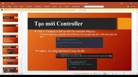 Laravel 03: CONTROLLER TRONG LARAVEL