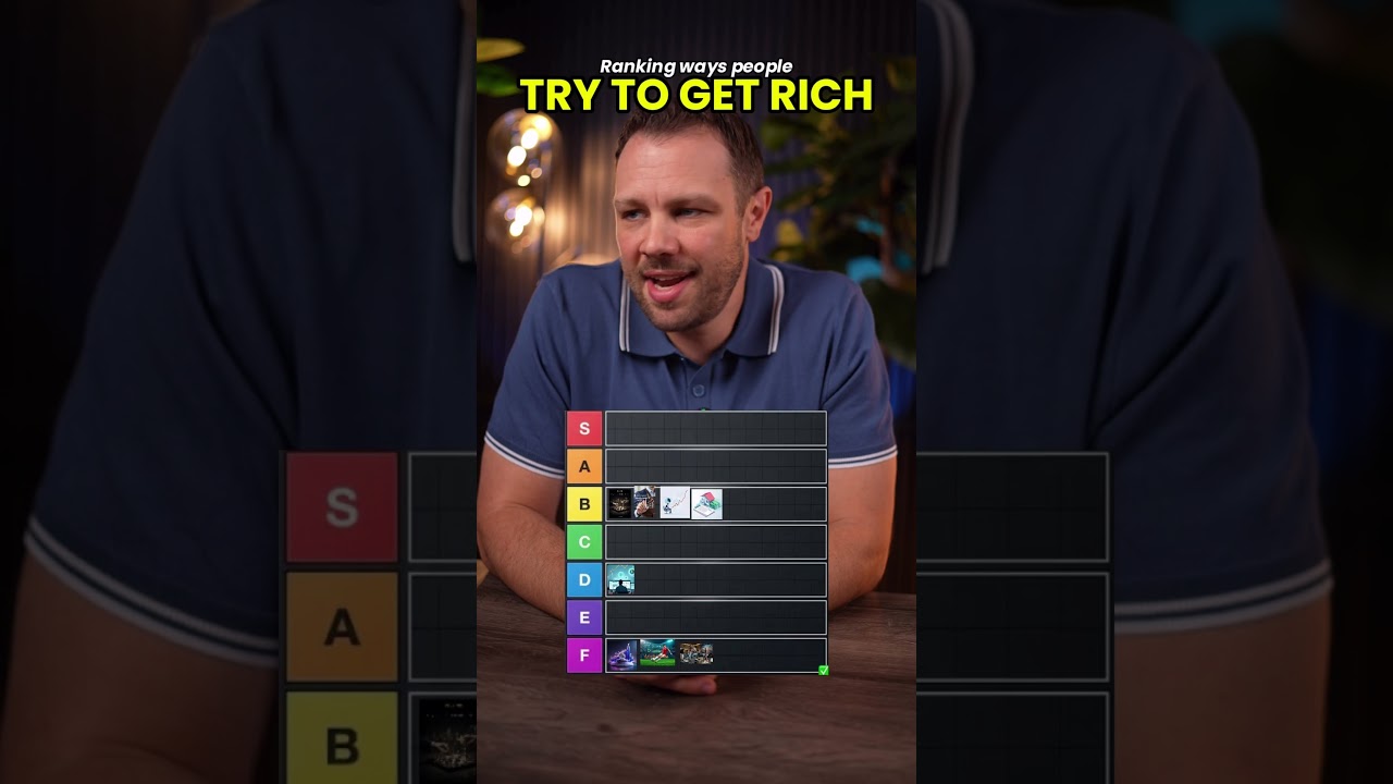 Ranking ways people try to get rich!