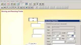 Moving, Resizing, and Aligning Template Editor Elements