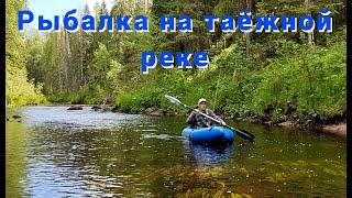 Рыбалка на таёжной реке. Одиночный сплав.