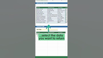 Dynamic filtering in Excel  #exceltips #excel